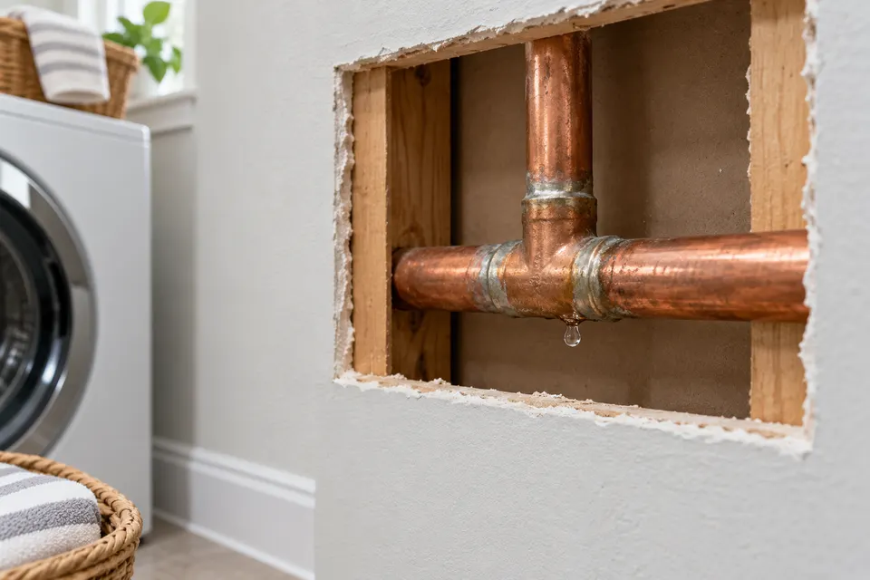 Generated illustration of a household pipe section in Sacramento.